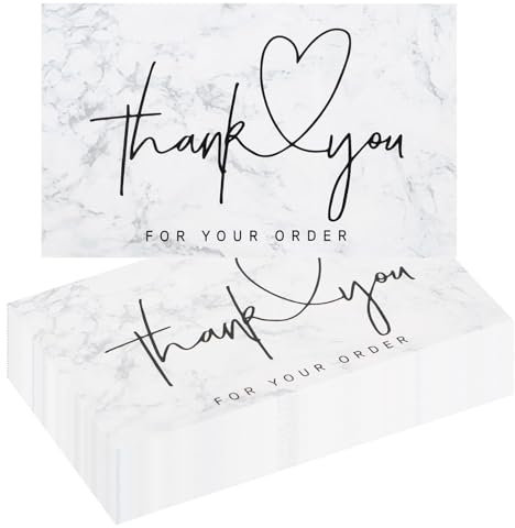 100 Stück Dankeskarten,Thank you cards leere innenseite der karte,Aquarell design dankeskarten danke karten