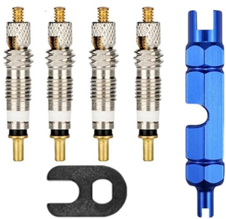Valve Core Remover Repair Tool Multifunzione Rimuovere Attrezzidel del Nucleo della Valvola di Bicicletta per Presta Schrader con Presta Corpi Valvola e Cap, per Road Bike