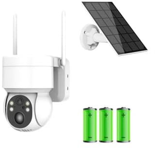 Telecamera di sicurezza cellulare Telecamera PTZ solare Telecamera di sicurezza CCTV solare wireless da 4MP Telecamera IP PTZ ricaricabile con batteria esterna con pannello solare Risoluzione HD(Wifi