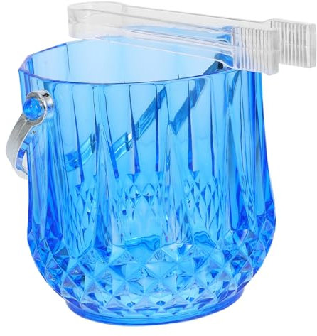 Amosfun Seau à Glaçons Plastique Seau Portable pour Boissons pour Fêtes Bac à Glaçons pour Bars