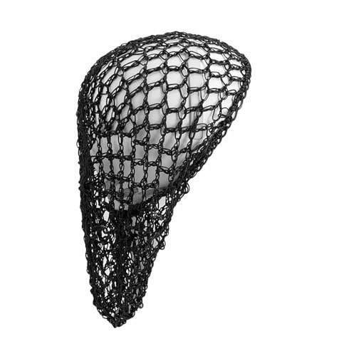 BrightGlow Gehäkeltes Haarnetz Mesh-Häkel-Haarnetz Nachtschlafmütze Haarnetz zum Schlafen Damen-Haarnetz-Schlauchabdeckung Langes Haar Snood Netz Haarnetz für Dutt Tanz Schwarz Einheitsgröße