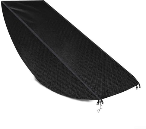 CWOQOCW Copertura resistente per sdraio da giardino con cuciture doppie, protezione per sedia a sdraio con borsa portaoggetti, resistente ai raggi UV, 155 x 65 x 95 cm