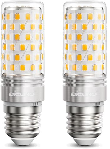 DiCUNO E27 LED Maiskolben, 10W ersetzt 130W, Warmweiß 2700K, 2er Pack | E27 LED Mais Glühbirne 230V, 1200lm, CRI 82, 360° Abstrahlwinkel, nicht dimmbar, kein Flackern, Leuchtmittel für Wandleuchte