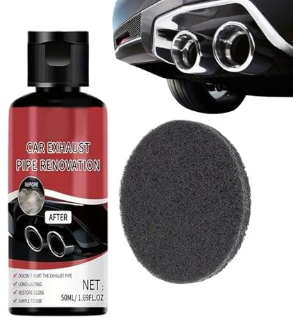 MWZBTG Dérouillant Réactif - Nettoyant 50ml Pour Particules De Fer - Pâte Dérouillante Anti-Taches D'Oxydation Pour Pot D'Échappement Pare-Chocs Moto SUV Roues Freins Voiture Camion
