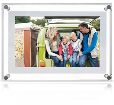 Batteria For Schermo IPS Con Cornice For Foto Digitale In Acrilico Da 7 Pollici Memoria 2G Nella Video Elettronica Display NFT Condividere Facilmente Momenti