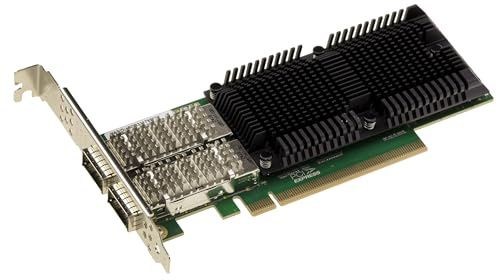 KALEA-INFORMATIQUE Tarjeta controladora de Red PCIe Gen 4.0 PC Dual 100G QSFP28 de 2 Puertos con chipset Intel E810. Compatible con 100GbE, 50GbE, 25GbE, 10GbE, RDMA y ADQ.