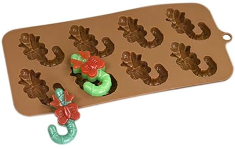 Yidueace Stampo per cioccolatini natalizi, 8 pezzi, decorazione natalizia, fai da te, per caramelle, dolci, feste, vacanze invernali