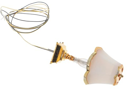 Gatuida Lampe Miniature LED pour Maison de Poupée Accessoire de Bricolage Lampe de Table Miniature Décorative