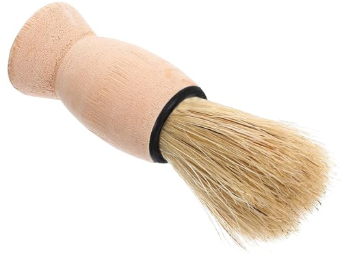 OUNONA Bartbürste Professioneller Haarsweep Holzgriff Männer und mit Weichen Borsten Vintage Bartpflegepinsel für Friseursalons und Zuhause