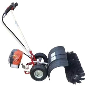 Foldable Power Broom Sand and Rubber Brushing Filling Brush for Artificial Grass 52CC Engine Large Cleaning Area
