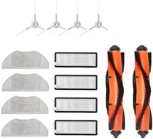 Compatible con Xiaomi, Mijia G1 MJSTG1 Robot Aspirador Esencial Cepillo Principal Rodante Lateral Filtro Trapeador Paño Tanque de Agua Caja Polvo Piezas(Suit 2)