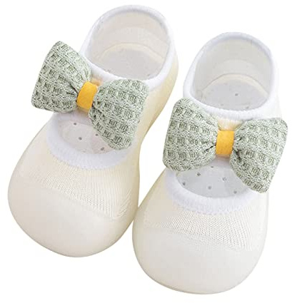 Generisch Chaussures d'apprentissage pour tout-petits, nourrissons, nouveau-nés, bébés, garçons, filles, chaussures d'apprentissage de la marche avec nœud, douces, antidérapantes, résistantes à