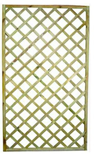 PANNELLI GRIGLIATI RETTANGOLARI 4PZ CM 40X180 H IN LEGNO PER ARREDO BALCONE GIARDINO ESTERNO