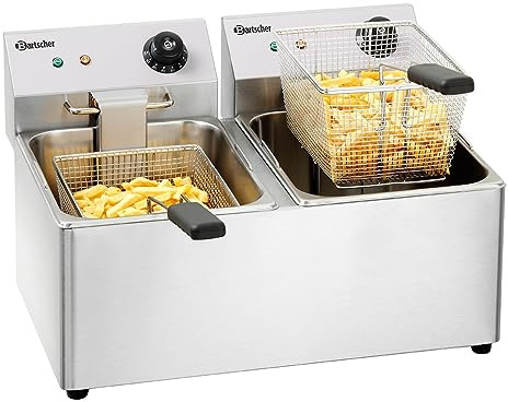 Bartscher Elektro-Doppel-Fritteuse SNACK IV 2x 8 Liter Gastronomiebedarf