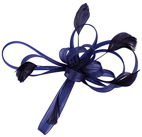 Fascinator Hut Damen Mädchen Haarschmuck Haar Clip Mesh Blumen Haarspange mit Federn Vintage Kopfschmuck Schleier Braut Haar Accessoire Frauen Headwear Kopfbedeckung für Tea Party Hochzeit Kirche