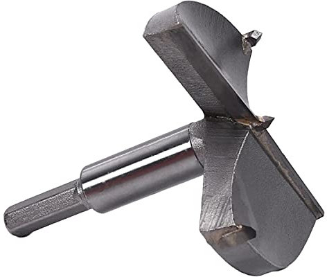 Utoolmart Forstner Holzbohrer Bohrer mit 80 mm Durchmesser Hartmetallspitze Professionelle Holzbearbeitung Lochöffner Power Rotationsschneider 80 mm Länge Grau für Scharniersperrholz MDF CNC 1St
