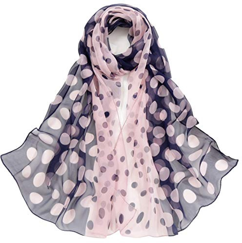 Dancila Dames Foulards En Soie Femmes Floral Imprimé Soie Mousseline De Soie Foulard Écharpe Wrap Foulards Foulard 155 * 50cm Châles Tube Écharpe