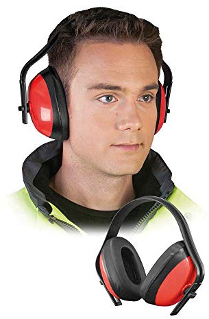 Reis OS-FIT Gehörschützer, Rot-Schwarz, Uni (S/M/L) Größe, 1 Stück