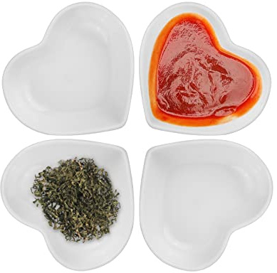 SCSpecial 4 Stück Teekannen förmige Teebeutelhalter Teabag Untersetzer Gewürzschälchen für Sauce und Dessert