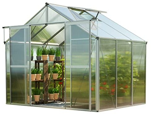 GFP Serra Topas 3 telaio in alluminio 225 x 195 cm, lastre a doppia parete di 6 mm