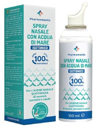 Pharmamentis Spray Nasale con Acqua di Mare Isotonico, 100ml