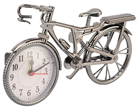 Zerodis Orologio da Scrivania per Bicicletta, Orologio da Tavolo Vintage per Bicicletta Orologio da Scrivania Orologio da Tavolo Art Decorazioni da Parete Orologi da Scrivania Senza