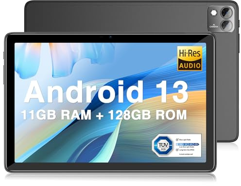 DOOGEE T10S Android 13 surfplatta 2023, 11 GB + 128 GB (TF 1 TB), 10,1 tum Unisoc T606, 8,4 mm, 6 600 mAh, 8MP+5MP, Widevine L1, dubbel 4G LTE/5G WiFi, svart
