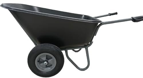 Heukarre Silokarre GRAU Futtertransporte Schubkarre KELBERG 293L 2-Rad-Karre Futterkarre PP Rad 400-8 PP