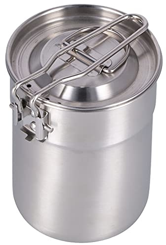 Gavigain Outdoor Perkolator Kaffeekanne Edelstahl mit Silikon Outdoor Kaffeemaschine Tasse 1L Camping Coo