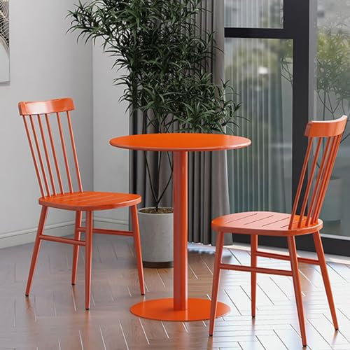 Bartische, runder Pub-Tisch, Cocktail-Bistro-Hochtisch im Freien, Metall-Esstisch für kleine Räume in der Wohnküche, Beistelltische für Kaffee- und Besprechungstische im modernen Stil ( Size : 60x60x1