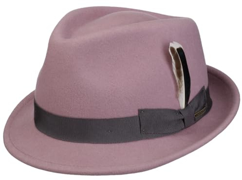 Stetson Levamo Trilby Wollhut Damen Herren Winter Wasserabweisend rosa S (54-55 cm)
