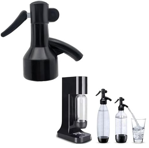Sodafall fizz saver soda bottle dispenser siphon sifon compatible with Sodastream bottles and other soda maker brands replacement cap