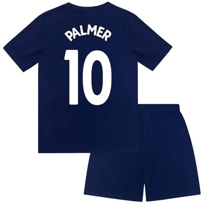 Chelsea FC - Pijama Corto para niño - Producto Oficial - Azul - Azul Palmer - 8-9 años