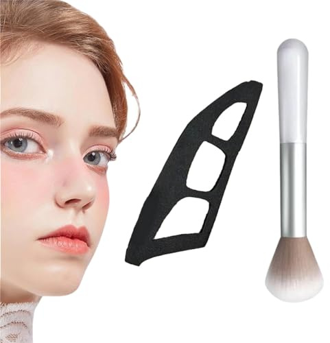 VVQWCY Lidschatten Tool, Lidschatten Schablonen für die Augen, Wiederverwendbare Anleitung, Schnelle Make up Schablonen