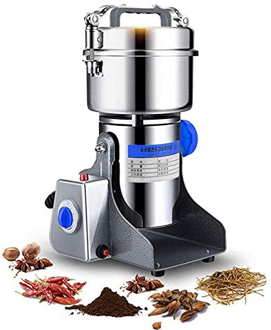 Grain Crusher 800G Grain Grinder Mill Powder Machine Flour Mill Grinder Electric Herb Powder Pulverizer for Herb Pulverizer Food Rice Corn Grade Coffee Wheat