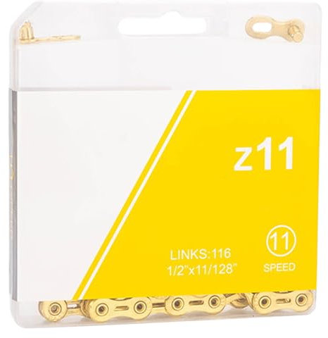 NONGYU Cadena de 11 velocidades, aleación reutilizable, eslabones de acero para bicicleta, eslabones rápidos, cadena de bicicleta de montaña, 116 eslabones