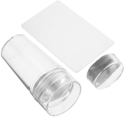 OATIPHO Kit Stamping Unghie con Testina in Silicone Flessibile e Resistente Stampini per Nail Art con Raschietto Strumenti per Manicure da Donna per Unghie con Punta Francese