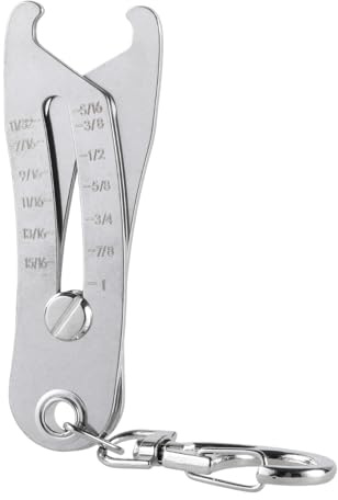 Portable Precise Thread Size Checker Keychain Thread Size Verification Tool Quick Hand Measuring Tool Nut and Screws