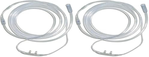 Cánula de oxígeno con tubo para fosas nasales, cánula - oxigenoterapia, cuidado original (Paquete de 2)