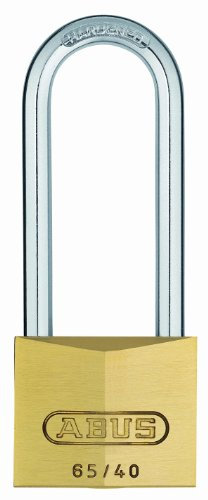 ABUS 12016 - Lucchetto in ottone ad arco lungo, 63 mm, con chiave unica 6404