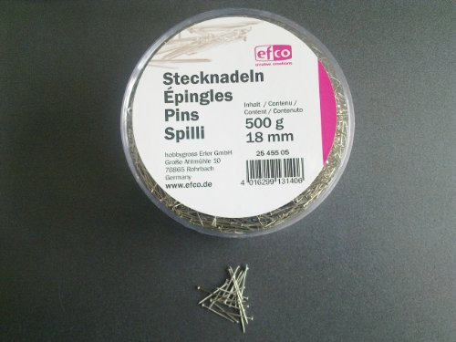 EFCO - Stecknadeln Eisen 18 mm 500 g vernickelt