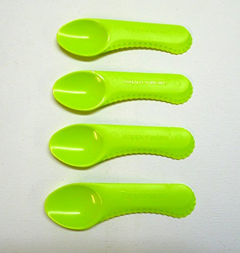 TUPPERWARE Schäler Orangenschäler Orange Schäler Zirtrusfrüchteschäler Apfelsine (Kiwi-Löffel (4) grün)