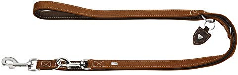Hunter Verstellbare Führleine Tara Farbe Cognac/Dunkelbraun, Größe 20/200