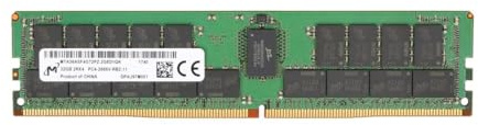 Mémoire RAM Micron ECC Registered DDR4 32 GB 2Rx4 2666MHz PC4-21300 RDIMM MTA36ASF4G72PZ-2G6
