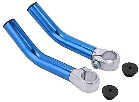 VGEBY1 Fahrrad Lenkerende, 1 Paar Aluminiumlegierung Fahrrad Lenkergriff Ende Lenkerende mit Stopper für 22,2 mm Lenker Ersatz(Blau)