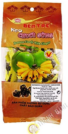 Bonbon banane & gingembre BEN TRE 200g Vietnam - Unité 1 pièce