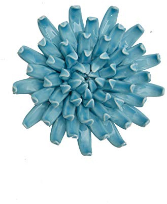 SEINHIJO Decorazioni Soggiorno da Parete Fiore Soprammobili Scultura Moderna Statuetta Regalo Murali Statua Casa Ornamento Figurina Ceramica Arte 13cm