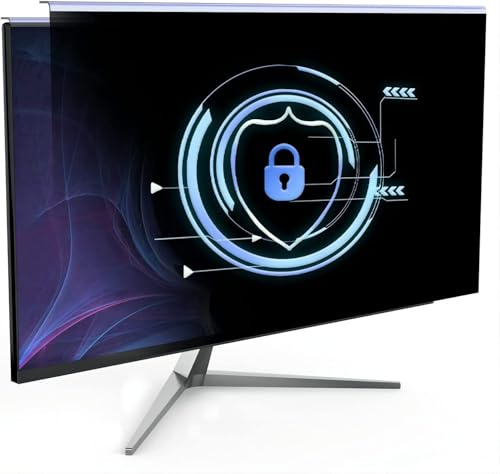 DEJIMAX Filtre de Confidentialité Suspendu pour Écran d'Ordinateur 22 (16:10), Confidentialité Avancée, Anti-lumière bleue et UV, Installation Facile, Compatible avec les Moniteurs Multimarques
