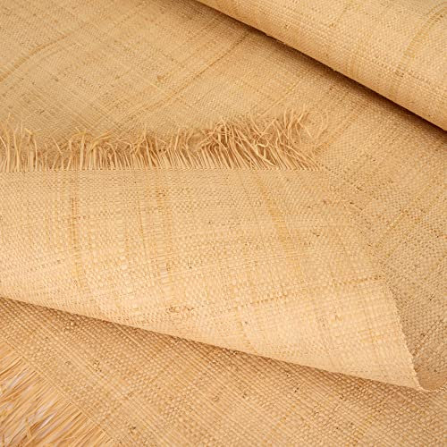 Toile de raphia tissée Naturel 50 x 160cm Rabane pour la Décoration, Création, ameublement