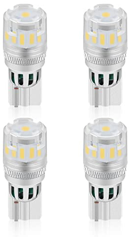 XELORD T10 W5W Bombilla LED Blanco Frío 6000K Para Coches De Interior Luces Laterales Iluminación Luces Laterales Exterior Posición Matrícula,4 Piezas